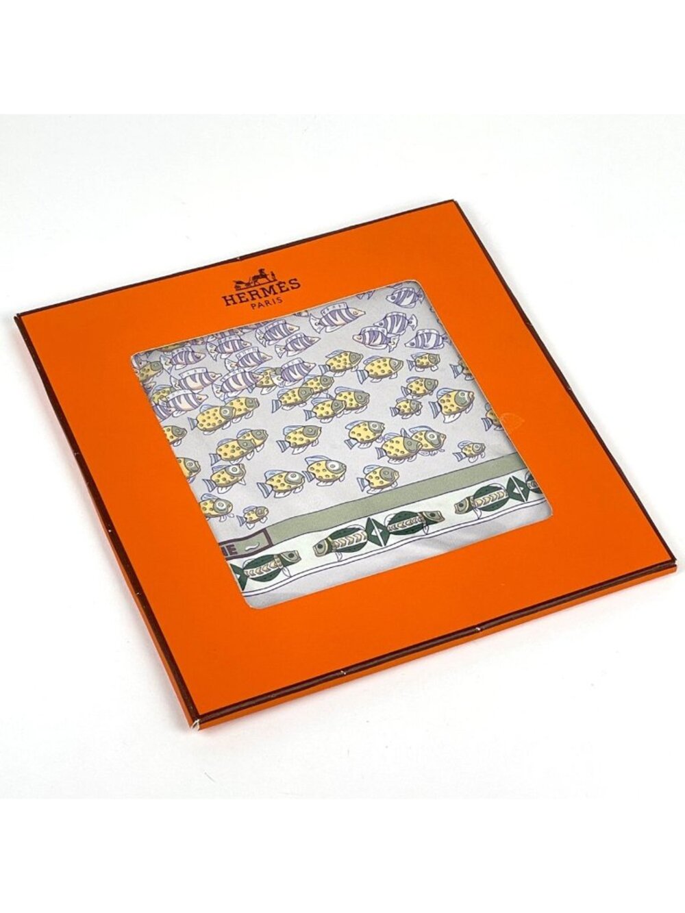 Hermes Carre 90 Renconte Oceane Scarf Atlantic Encounters Silk Purple Multicolor - Picture 4 of 4